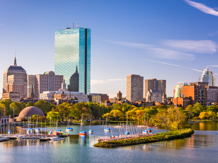 15. Boston, Massachusetts: 52.7% of homebuying requests were made by millennials.