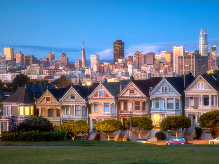 19. San Francisco, California: 52.1% of homebuying requests were made by millennials.