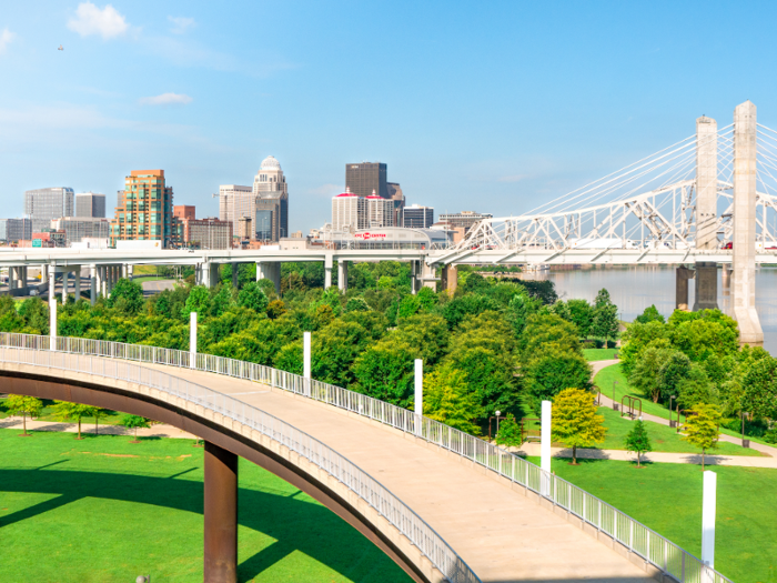 29. Louisville, Kentucky: 50.5% of homebuying requests were made by millennials.