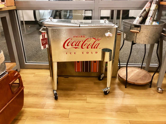 A lot of cute items jumped out at us, like this Coca Cola tub for $129.99.