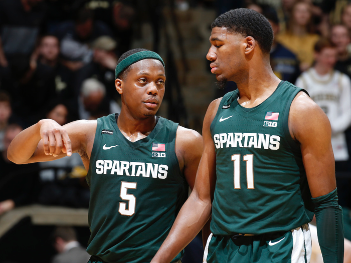 ▼ No. 15 Michigan State Spartans — Down 7 spots in the AP Top 25 Poll