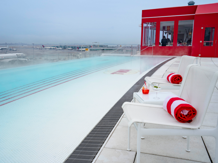 The Runway Chalet is adjacent to TWA Hotel