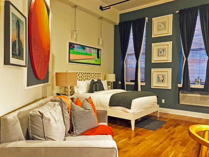 You can book a penthouse suite at the boutique Henry Norman Hotel in Greenpoint, Brooklyn for less than some entry-level rooms in Manhattan - here