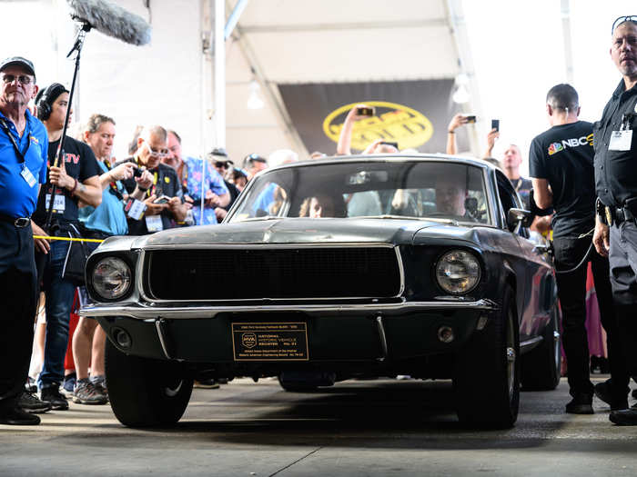 "King of Cool" McQueen, who played a police lieutenant in the film, drove the Mustang during the film