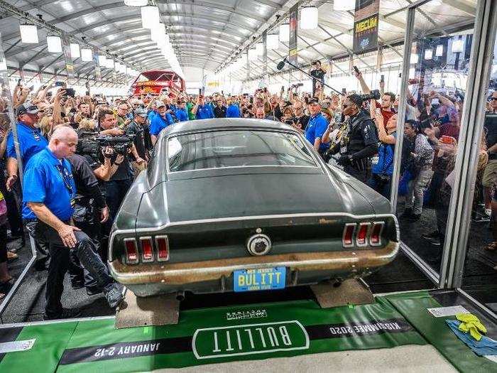 A 1968 Mustang with these same specs is worth about $70,000 in good condition without the special McQueen and "Bullitt" title, according to Hagerty Price Guide for collectible cars and CNN.