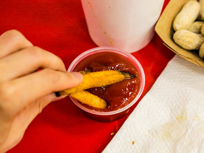 The Cajun fries were crispy, spicy, and delicious as potatoes can be.