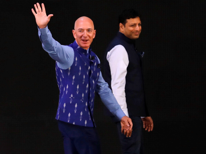 Bezos announced during the talk that Amazon would be investing $1 billion in digitizing India