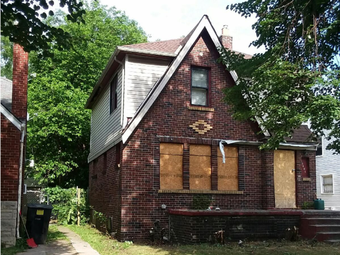 Deandra Averhart bought this abandoned three-bedroom, one-bathroom home in June 2018 through the DLBA