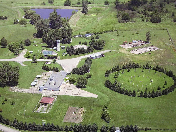 The property is a great escape from the rest of the world, sitting on 34 secluded acres outside of Topeka, Kansas...