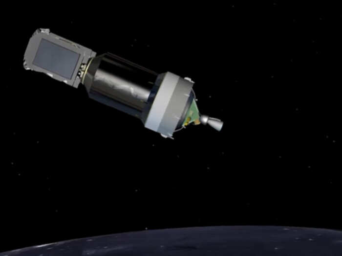 Once the upper stage engine burnt out, Ariane 5 was in the ‘ballistic stage’ where it has to move around using its own momentum.