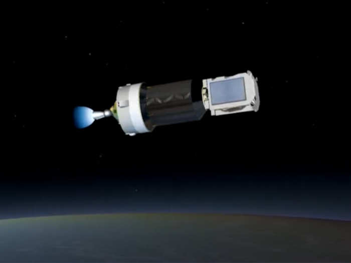 After another 16 minutes, the cut-off command was sent to the engine once Ariane 5 was in the correct orientation.