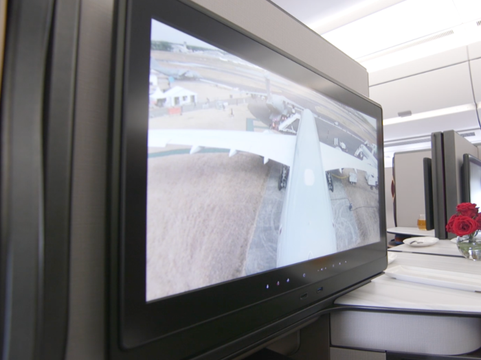 The A350 typically has three exterior cameras installed both for viewing by the pilots and passengers.