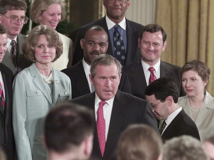 In 2003, former President George W. Bush made him an appeals court judge. It was his third nomination; the other two had failed.