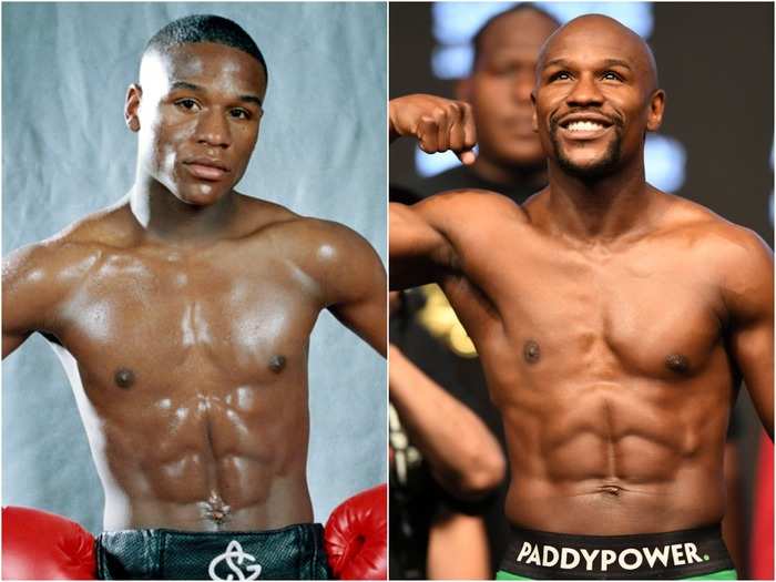 Floyd Mayweather has stayed in astonishing shape since making his professional boxing debut in 1996.