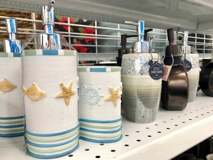 And the prices were out of this world. This nautical-themed soap dispenser was going for just under $5.