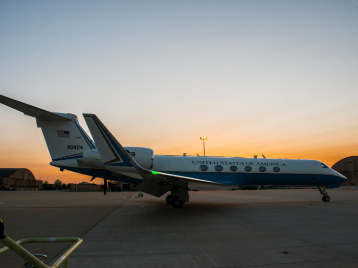 Former President Obama and his wife Michelle used a similar version of the aircraft for a date night to New York City in 2009.