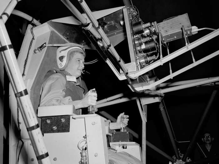 Jerrie Cobb was the first woman to complete astronaut training as part of the Mercury 13, a group of women who underwent tests alongside the Mercury Seven.