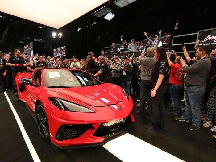 The rest of the 2020 Corvettes are scheduled to be built in the first quarter of 2020, according to Barrett-Jackson.