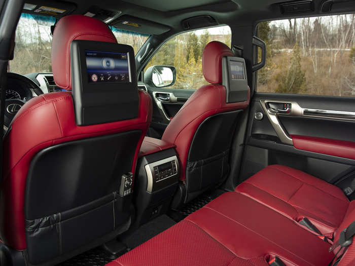 The executive package includes entertainment for the rear seats…