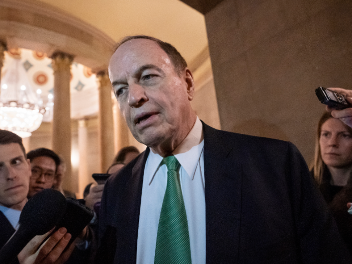 Republican Sen. Richard Shelby was a senator. He had switched to the Republican Party in 1994. He voted "guilty" for the obstruction of justice article, and "not guilty" for the perjury article.