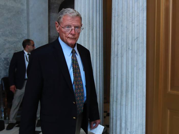 Republican Sen. James Inhofe was also a senator then. He voted "guilty" on both impeachment articles. He said not having all of the witnesses in Clinton