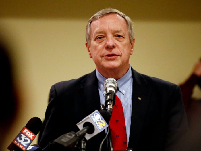 Democrat Sen. Dick Durbin was a senator. He voted "not guilty" for both impeachment articles.