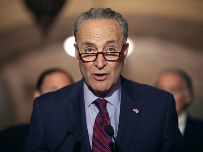 Democrat Sen. Chuck Schumer was a senator. He voted "not guilty" to both impeachment articles. He wrote a letter to Clinton before he was acquitted, saying he was "shaken" that Clinton might be removed because of the whims of a political group who hated him and wanted to "exploit the institutions of freedom."