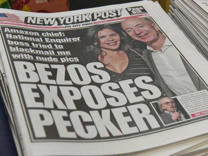 The National Enquirer snagged another big story last year when they exposed Amazon CEO Jeff Bezos