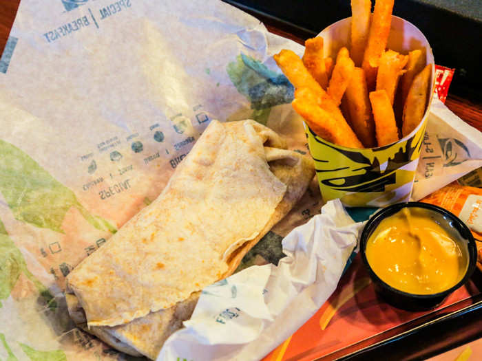 One can have their Nacho Fries and burrito them too.