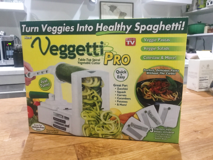 But the best product I tried from "As Seen On TV" was the Veggetti Pro.