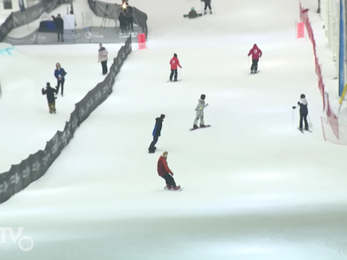 American Dream has an ice rink, and in December, a 180,000-square-foot, 16-story indoor ski and snowboard park opened.