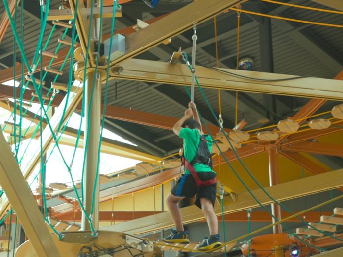 Some of the recent additions to the mall include a 70-foot-tall ropes course …