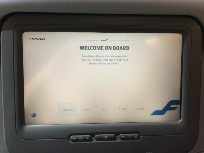 Each seat also had its own in-flight entertainment system that, though weren