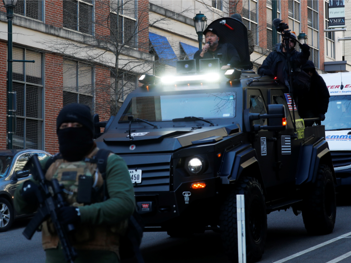 Terradyne armored vehicle.