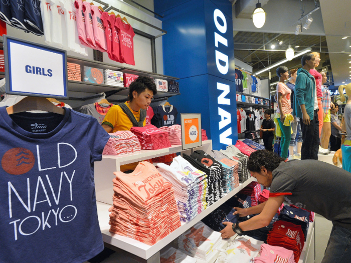 That same year, Old Navy opened its first store in Japan, marking the beginning of a major expansion in Asia.