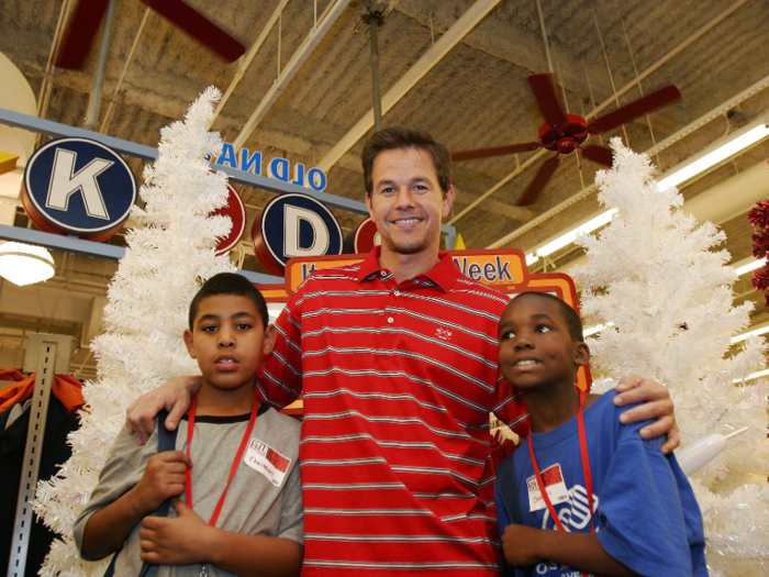 Old Navy also teamed with notables like Mark Wahlberg on charity events like a 2006 effort with the Boys & Girls Club.