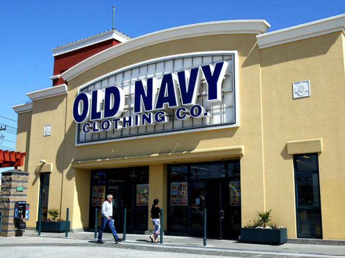 Old Navy stores were designed to be significantly larger than Gap stores, in order to provide more of a value-store feel.