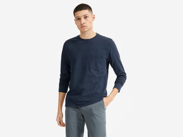 The Cotton Long-Sleeve Pocket Tee