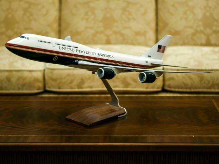 While the current model will soon be retired, the president can look forward to flying on the next aircraft to be used for Air Force One, the Boeing 747-8i.