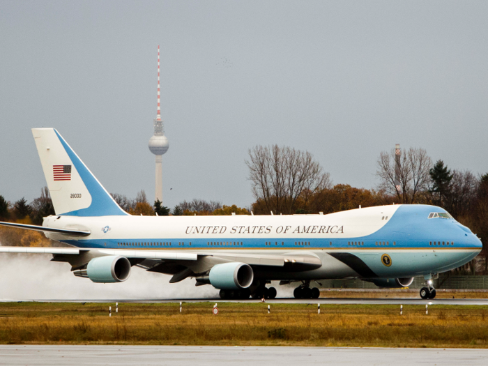 The blue-and-white 747 with "United States of America" is an iconic symbol of the presidency.