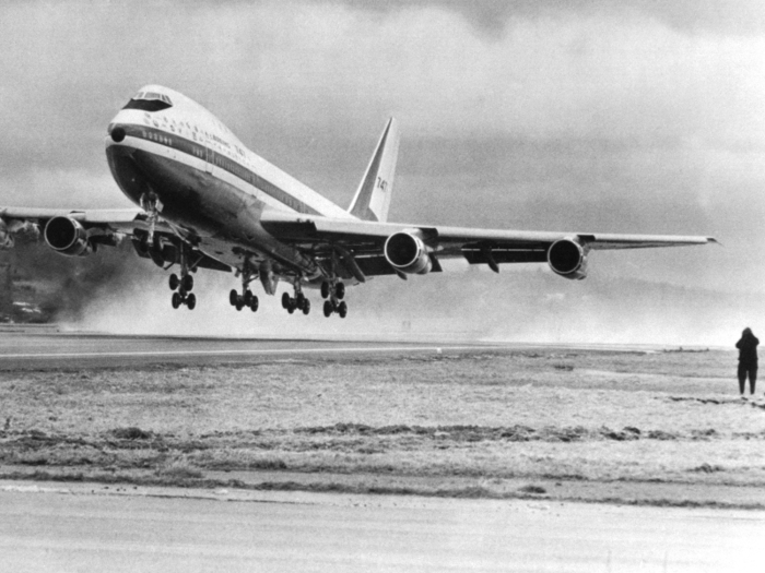 The aircraft they produced would be the Boeing 747-100, the first variant of a new aircraft that featured four engines and two-levels, the first jet aircraft of its kind.