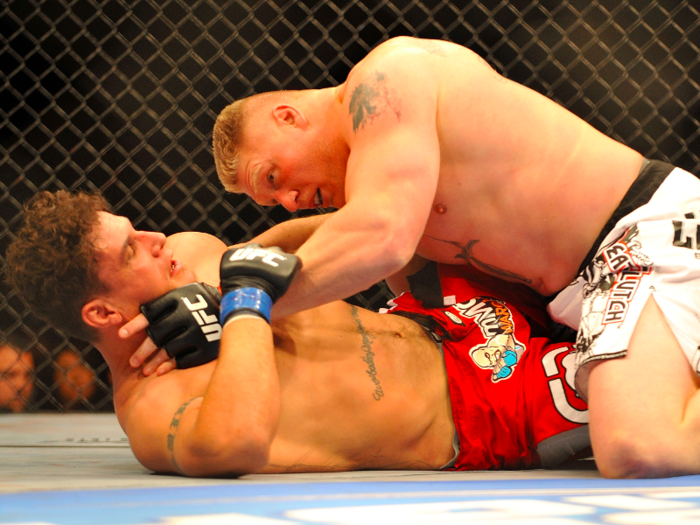 9: Brock Lesnar v Frank Mir II — 1.6 million PPV buys