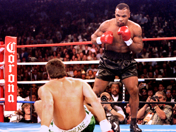 11: Mike Tyson v Peter McNeeley — 1.55 million PPV buys