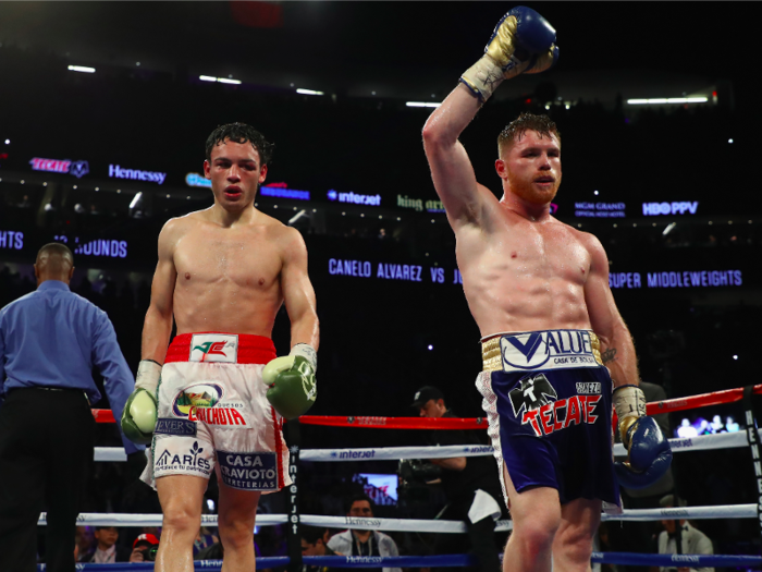 =49: Canelo Álvarez v Julio César Chávez Jr — 1 million PPV buys