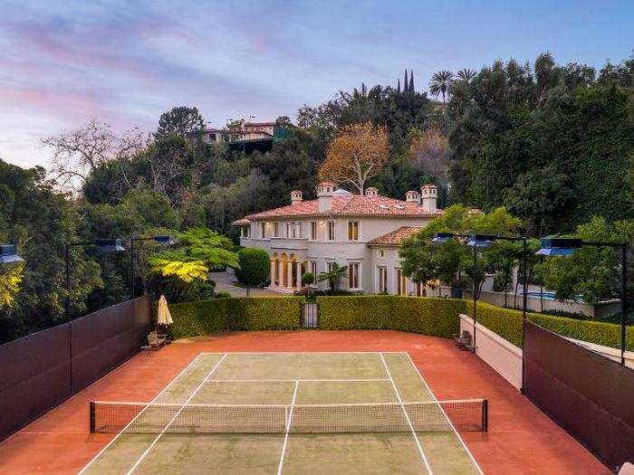 There is also a tennis court on the property…