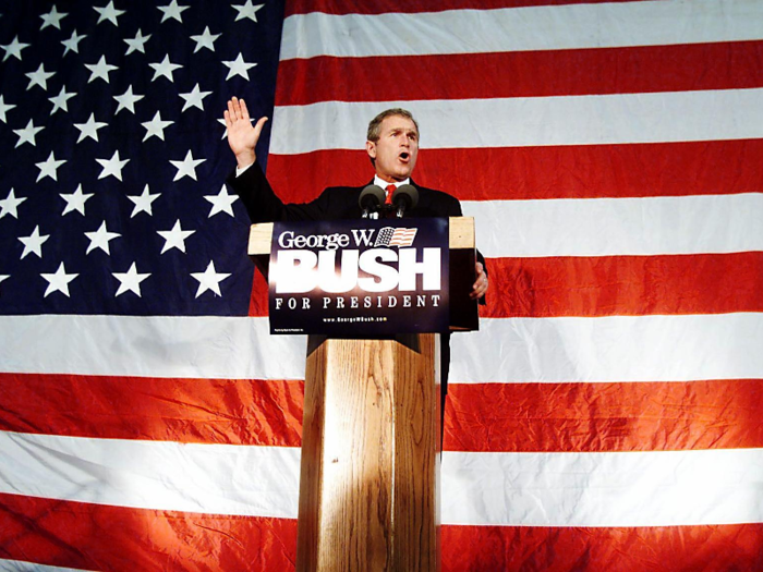 On the Republican side in 2000, George W. Bush won the Iowa caucuses with about 31% of votes. He secured the Republican nomination, and became president.