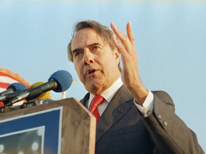 On the Republican side in 1988, Sen. Bob Dole won the Iowa caucuses with 37% of votes. According to NBC News, he "crushed" Bush in Iowa. But Bush regained momentum, and Dole didn