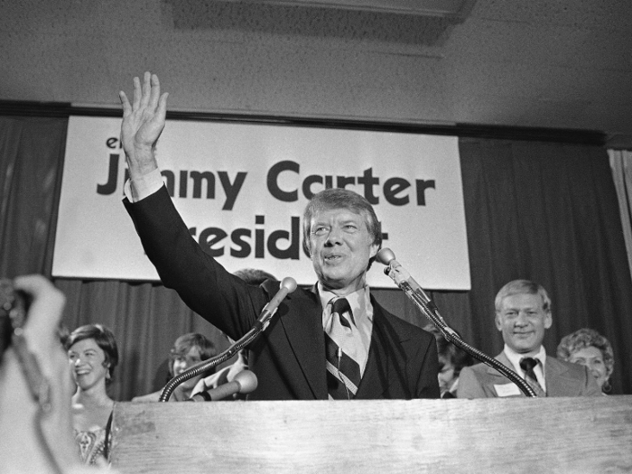 In 1976, Democrat Jimmy Carter won the Iowa caucuses, with 27% of the vote. He got the Democratic nomination, and became president. According to The Atlantic, his early victory, built upon intense local campaigning, changed how Iowa impacted a presidential campaign. Before winning Iowa, he wasn
