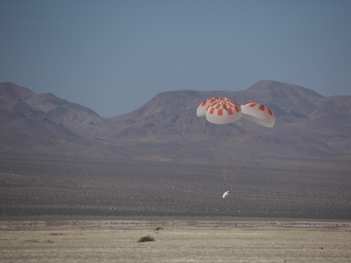 But later trials hit snags. SpaceX did not pass an April 2019 test that simulated a parachute failure.