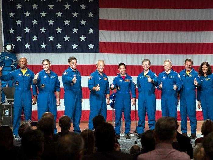 In total, NASA has selected nine astronauts to fly the Boeing and SpaceX spaceships for the first time.